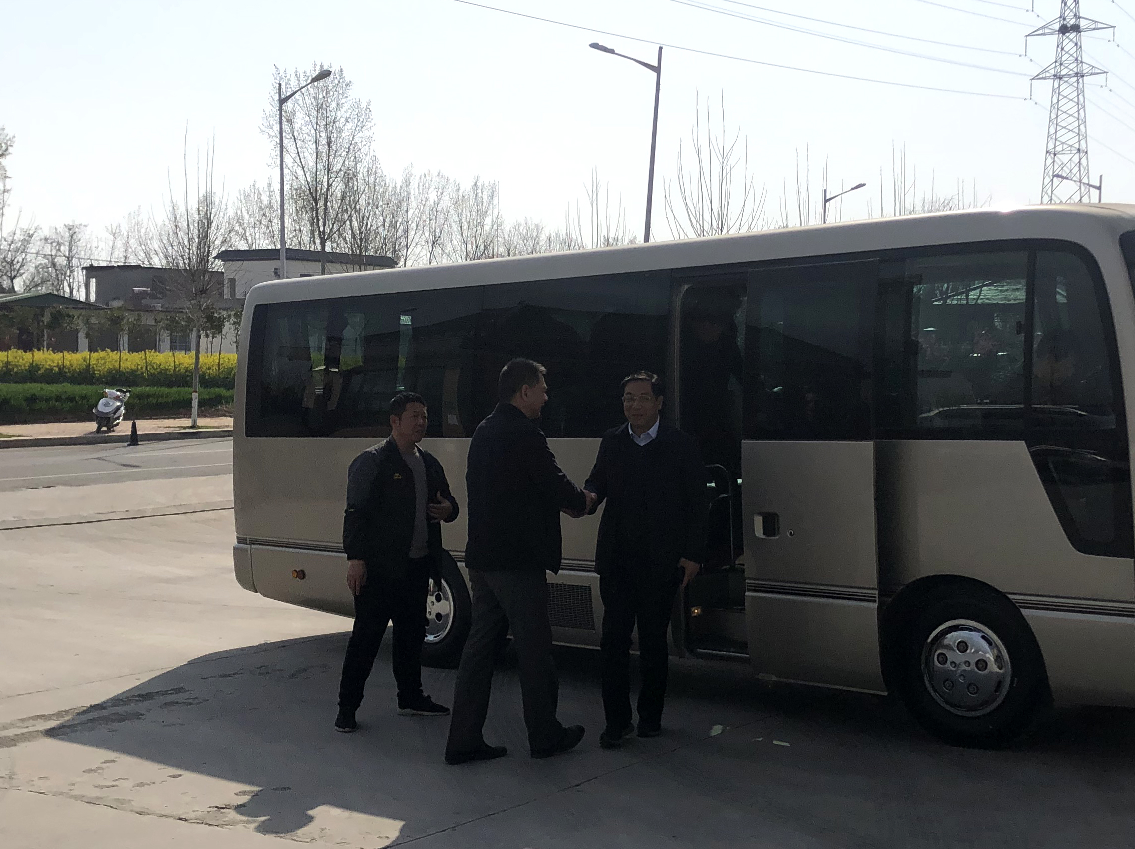 Secretary of the county party committee Yu Guangdong went to Dürr to inspect and guide the work